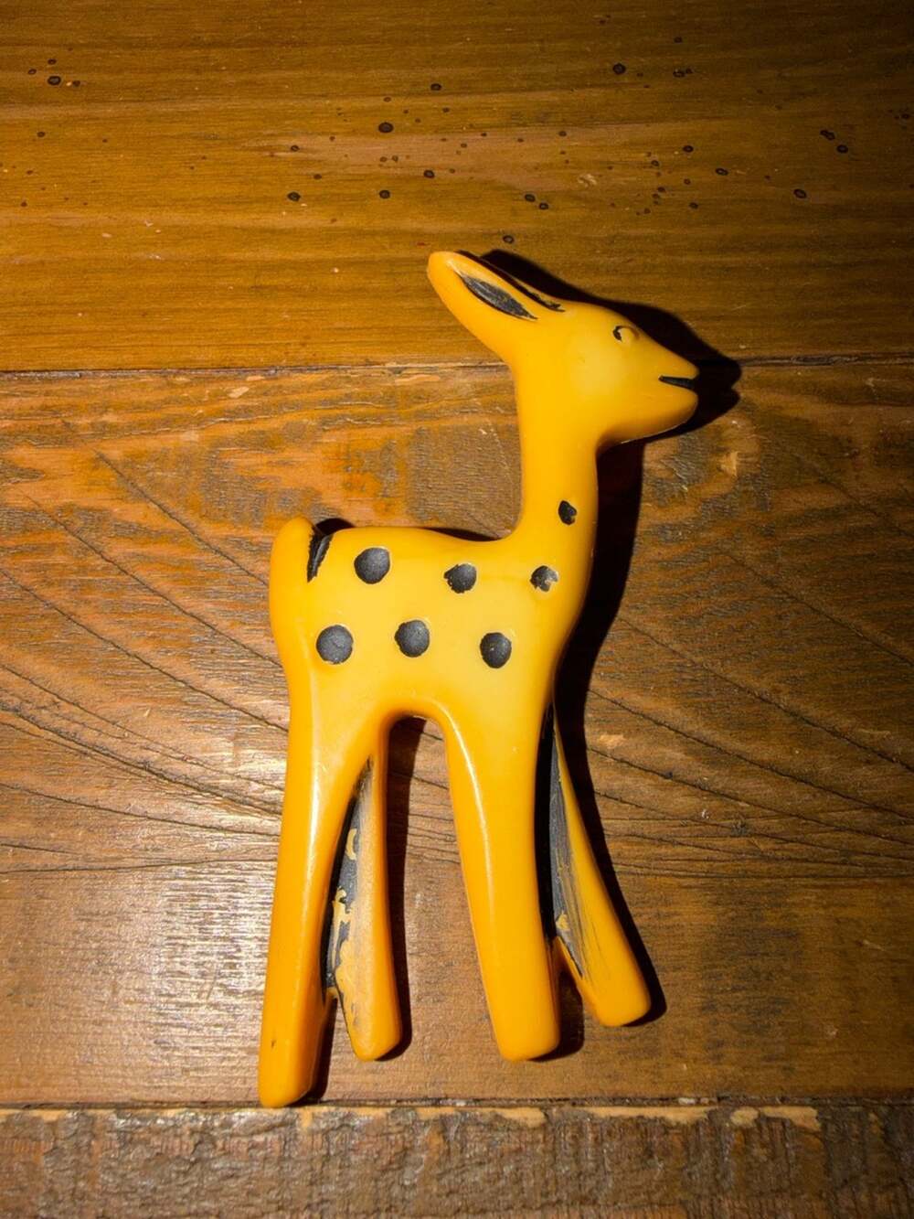 Vintage Mid-Century Plastic Deer Brooch Bakelite Pin